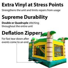 Commercial Inflatable Bounce House with Slide Trio