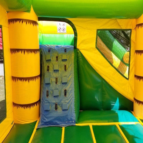 Modular Tropical Water Slide Bounce House Combo with Blower