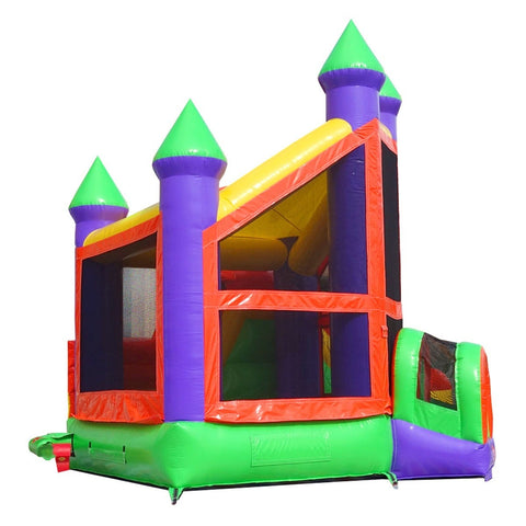 Buy Rainbow Deluxe Bouncy Castle Bounce House Slide Combo w/ Blower