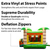 Image of Kids Commercial Inflatable Tropical Bounce House and Double Lane Slide Combo with Blower