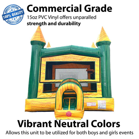 Yellow Marble Modular Bounce House with Blower
