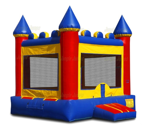 Inflatable Bounce Houses Castle with Panel location is an inflatable bounce house for sale and customization options available, Buy yours today.