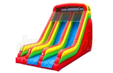 Cheerful Double Lane Slide