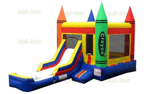 15' H Crayon Combo with Pool by Jungle Jumps