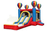 Image of 15' H Rainbow Double Lane Balloon Combo by Jungle Jumps