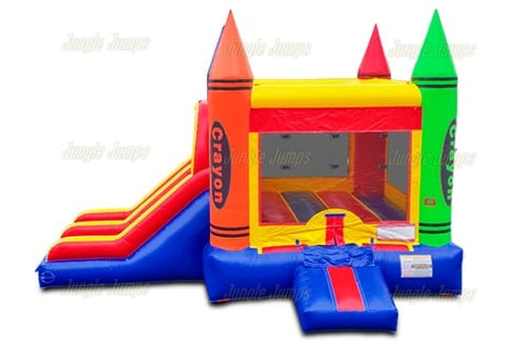 15'H Double Lane Crayon Dry Combo by Jungle Jumps