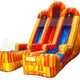 Double Lane Fire Marble Slide with Pool