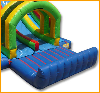 20'H Inflatable Double Lane Splash Water Slide by Ultimate Jumpers