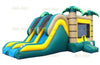 Image of 14'H Dry Tropical Double Lane Combo by Jungle Jumps