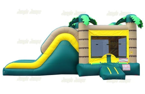 14'H Dry Tropical Double Lane Combo by Jungle Jumps