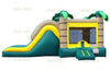 Image of 14'H Dry Tropical Double Lane Combo by Jungle Jumps