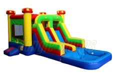 12'H Dual Lane WetDry-Combo by Jungle Jumps