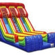 18'H Dual Primary Colors Slide with Splash Pool by Jungle Jumps