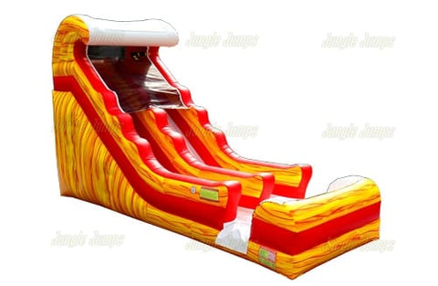 18'H Fire Tide Wave Slide by Jungle Jumps