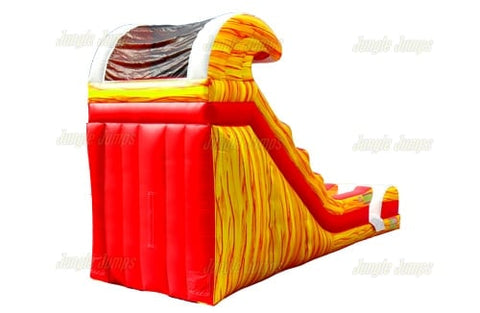 18'H Fire Tide Wave Slide by Jungle Jumps