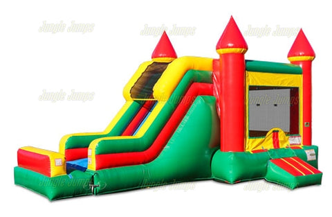 15'H Green Castle Combo by Jungle Jumps