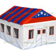 12'H Inflatable Concession Tent by Jungle Jumps