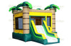 Image of 14'H Inflatable Palm Slide Combo by Jungle Jumps