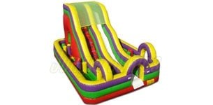 16'H Inside Obstacle Course & Slide by Jungle Jumps