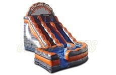 18'H Lava Rippling Tide Slide with Splash Pool by Jungle Jumps