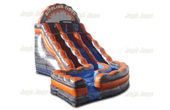 18'H Lava Rippling Tide Slide with Splash Pool by Jungle Jumps