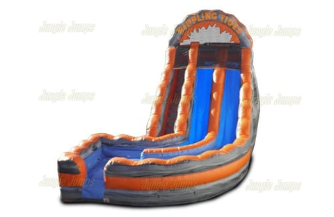 18'H Lava Rippling Tide Slide with Splash Pool by Jungle Jumps