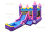 Image of Marvelous Pink Front Slide Combo with Pool