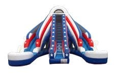 20'H Mega Twist Wet/Dry Splash Pools by Jungle Jumps