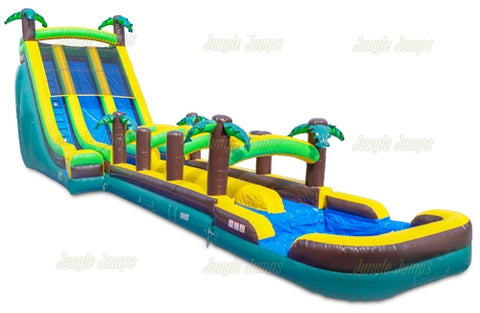 26'H Mighty Tropical Super Slide by Jungle Jumps