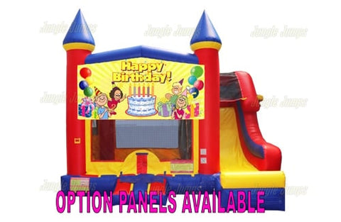 15'H Modual Castle side Slide Combo by Jungle Jumps