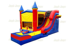 16' H Modual Castle side Slide Combo Wet/Dry by Jungle Jumps