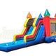 15'H Multicolor Castle Combo WetDry by Jungle Jumps