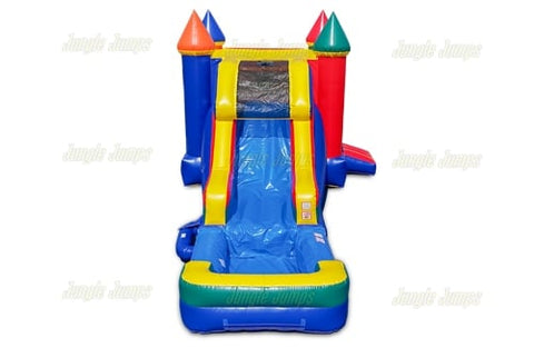 15'H Multicolor Castle Combo WetDry by Jungle Jumps