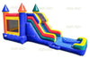 Image of 15'H Multicolor Castle Combo WetDry by Jungle Jumps