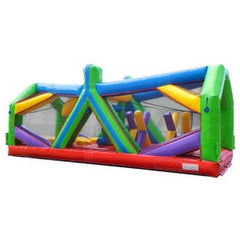 30' Retro Radical Run Extreme Unit #2 Inflatable Obstacle Course with Blower