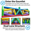 Image of 40' Retro Radical Run Extreme Unit #3 Inflatable Obstacle Course with Blower