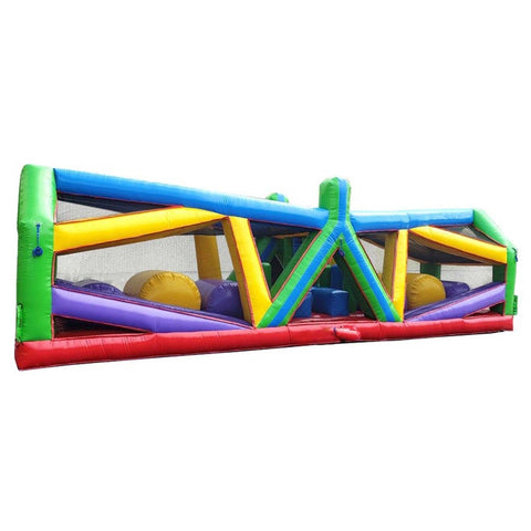 12'H Retro Radical Run Extreme Unit #3 Inflatable Obstacle Course with Blower