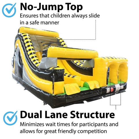 Buy Inflatable 59' Venom SUPER 2-Piece Radical Dual Obstacle Course