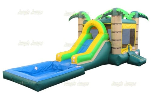 14' H Palm House Combo with Pool by Jungle Jumps