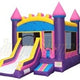 15'H Pink Front Slide Combo II by Jungle Jumps