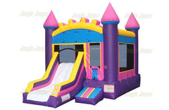15'H Pink Front Slide Combo II by Jungle Jumps