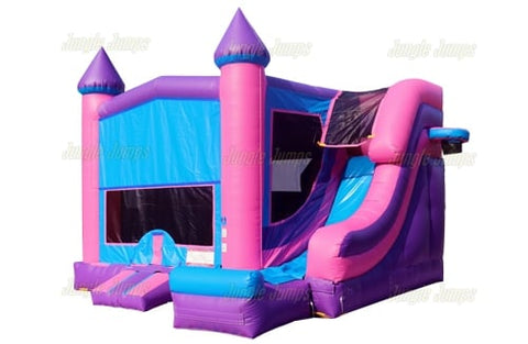 Pink Purple Module Castle Side Slide Combo by Jungle Jumps