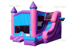 Pink Purple Module Castle Side Slide Combo by Jungle Jumps
