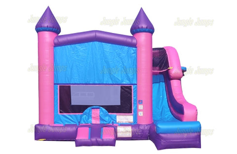 Pink Purple Module Castle Side Slide Combo by Jungle Jumps