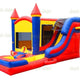 16' H Primary Castle side Slide Combo Wet/Dry by Jungle Jumps