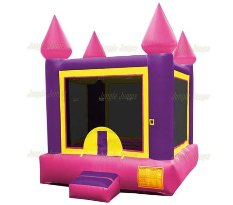 12'H Purple n Pink Mini Castle by Jungle Jumps