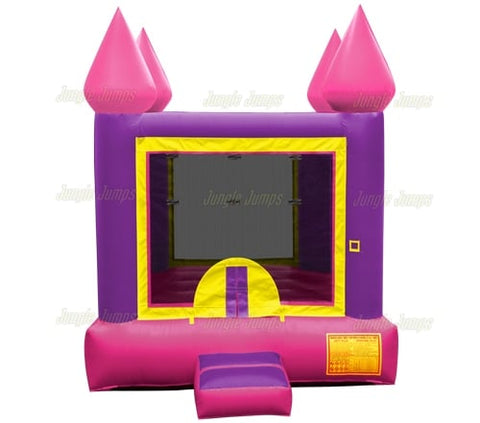 12'H Purple n Pink Mini Castle by Jungle Jumps