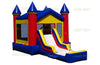 Image of Red/Blue V-Roof Castle Combo with Pool by Jungle Jumps