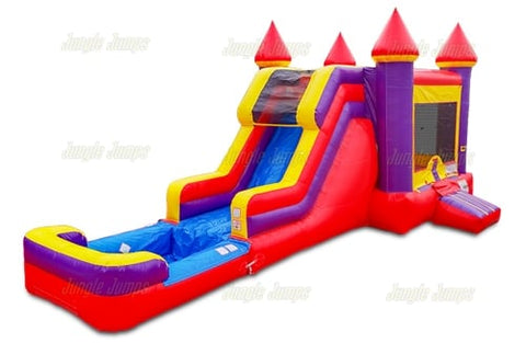 15'H Red Combo With Pool by Jungle Jumps