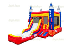 15' H Rocket Ship Combo with Pool by Jungle Jumps